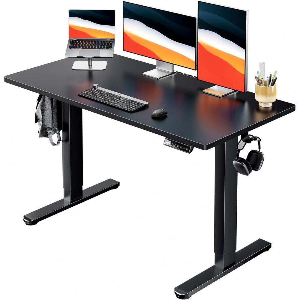 Desk Setup Height - Electric Standing Desk, Whole Piece Desktop,