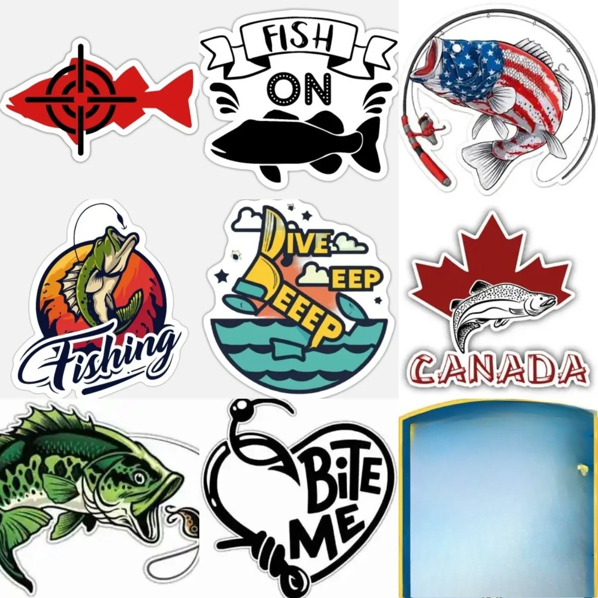 Desk Setup Ideas - Perch Fishing Stickers Window Vinyl Laptop