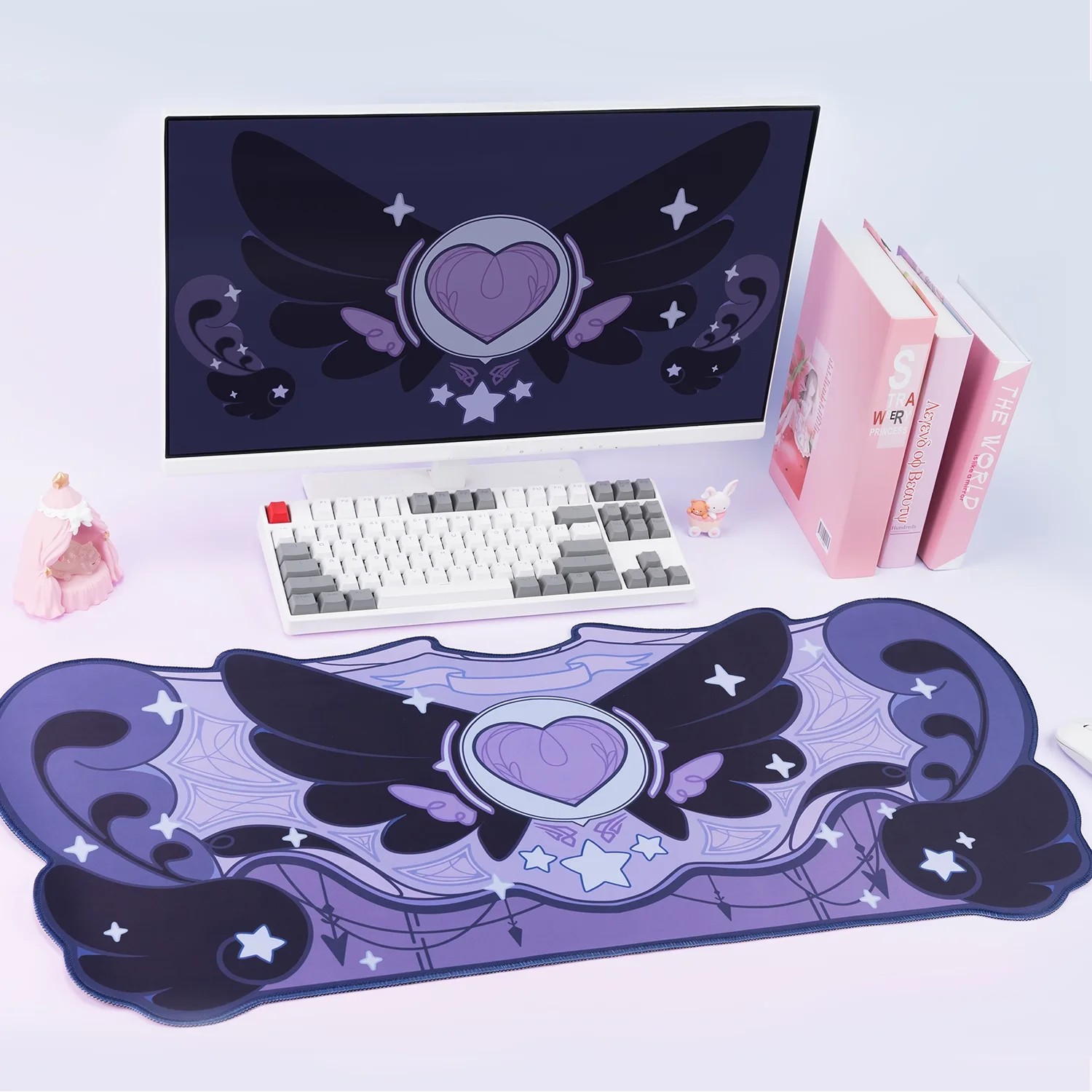 Desk Setup Black - VIKAMA Mouse Pad Desk Mat Irregular