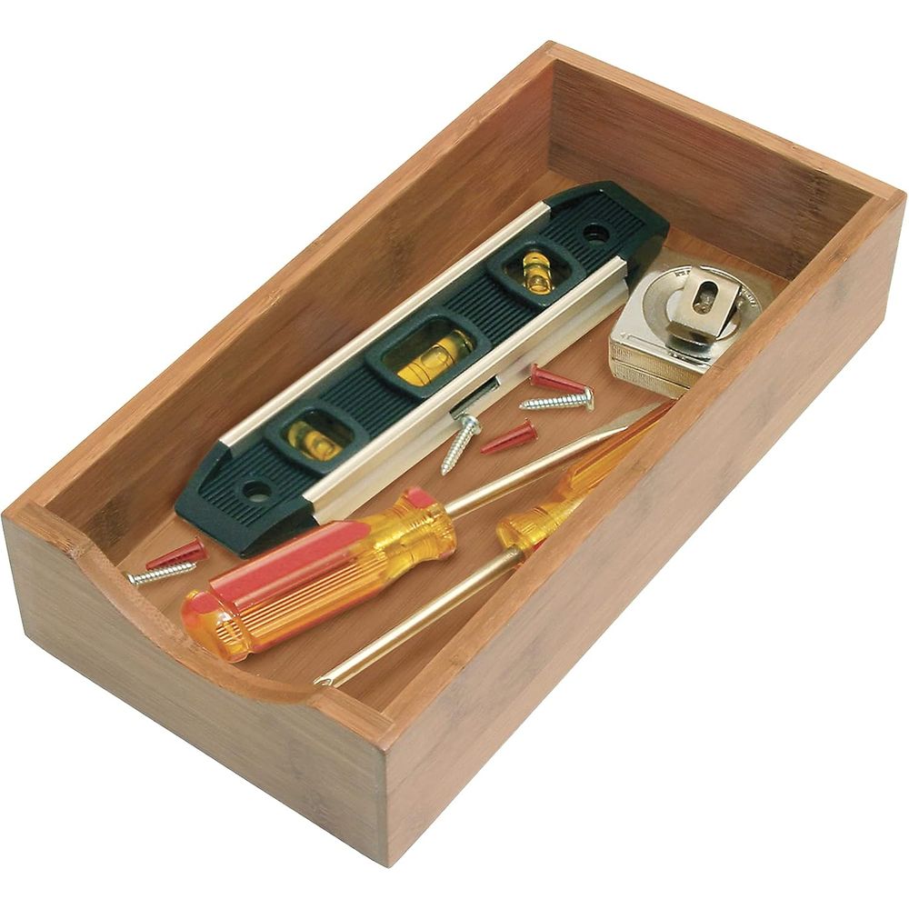6 x 12 Bamboo Stacking Drawer  - огляд і ціна Drawer Organizer Bamboo