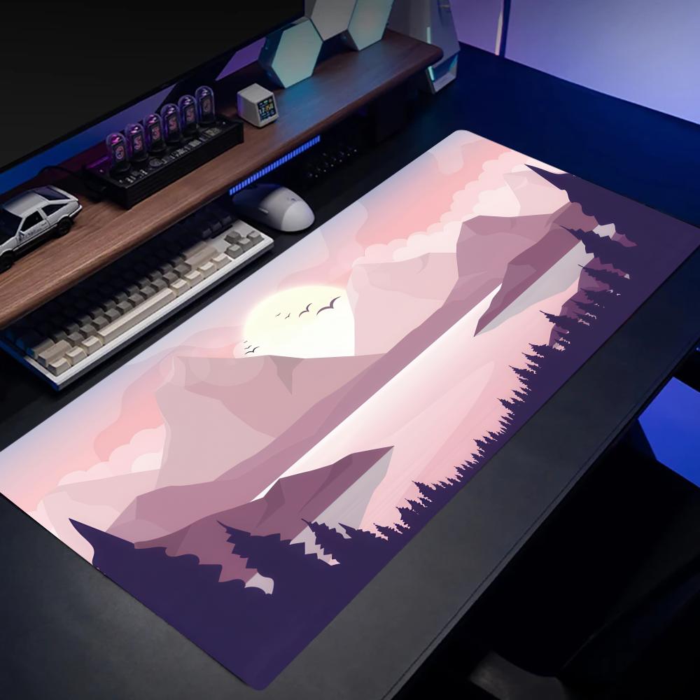 Sunset Lake Desk Mats Gaming M - огляд і ціна Desk Setup Rug