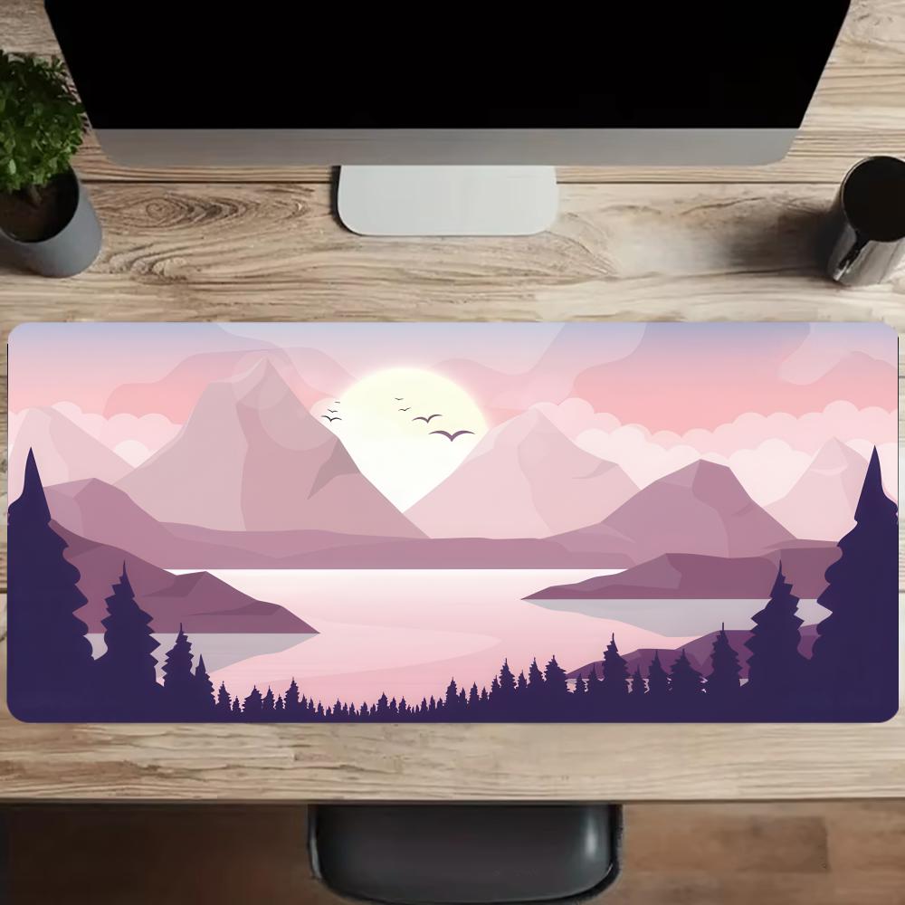 Sunset Lake Desk Mats Gaming M - огляд і ціна Desk Setup Rug