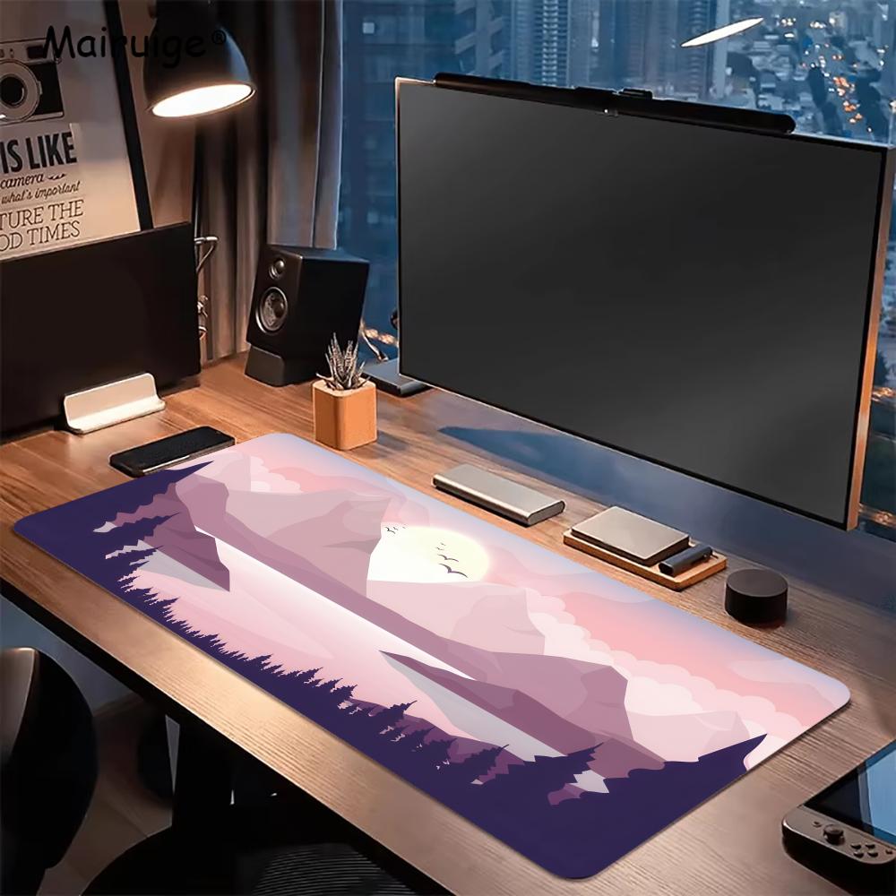 Sunset Lake Desk Mats Gaming M - огляд і ціна Desk Setup Rug