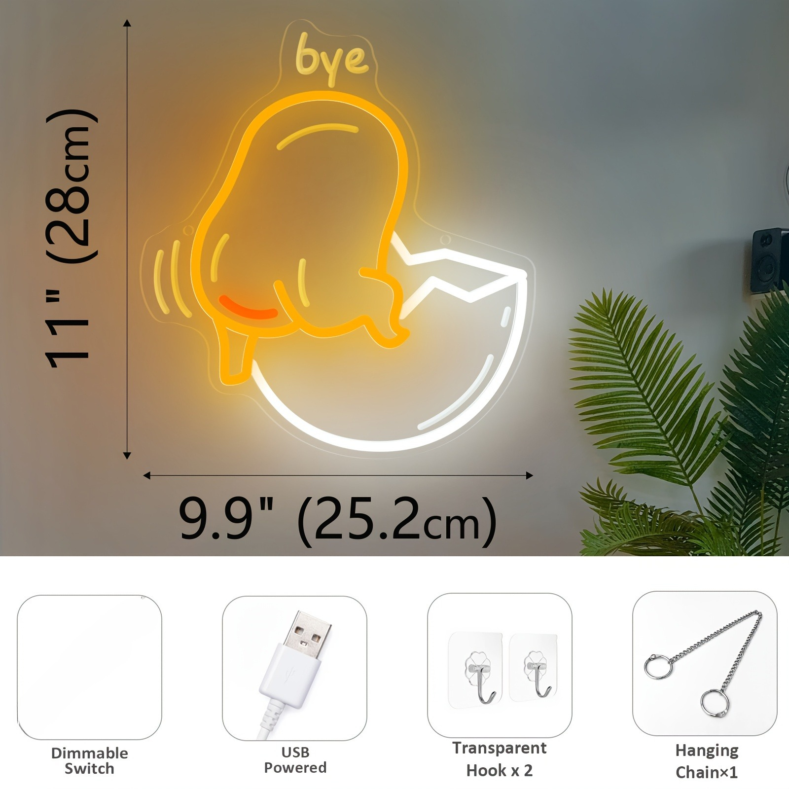 Sanrio Egg Yolk LED Neon Light - огляд і ціна Desk Setup Bedroom