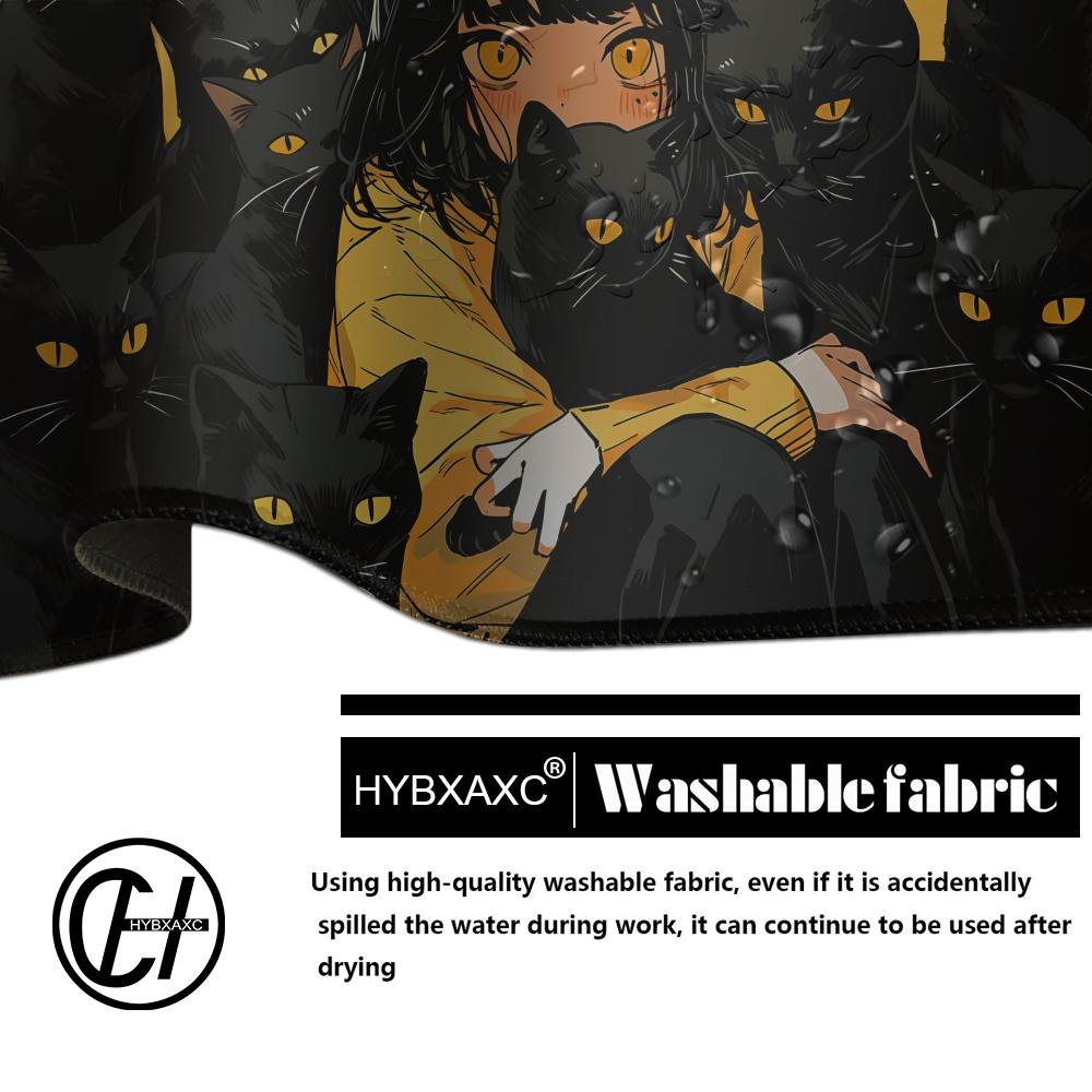 Gaming Mouse Pad Anime Black C - огляд і ціна Desk Setup Rug
