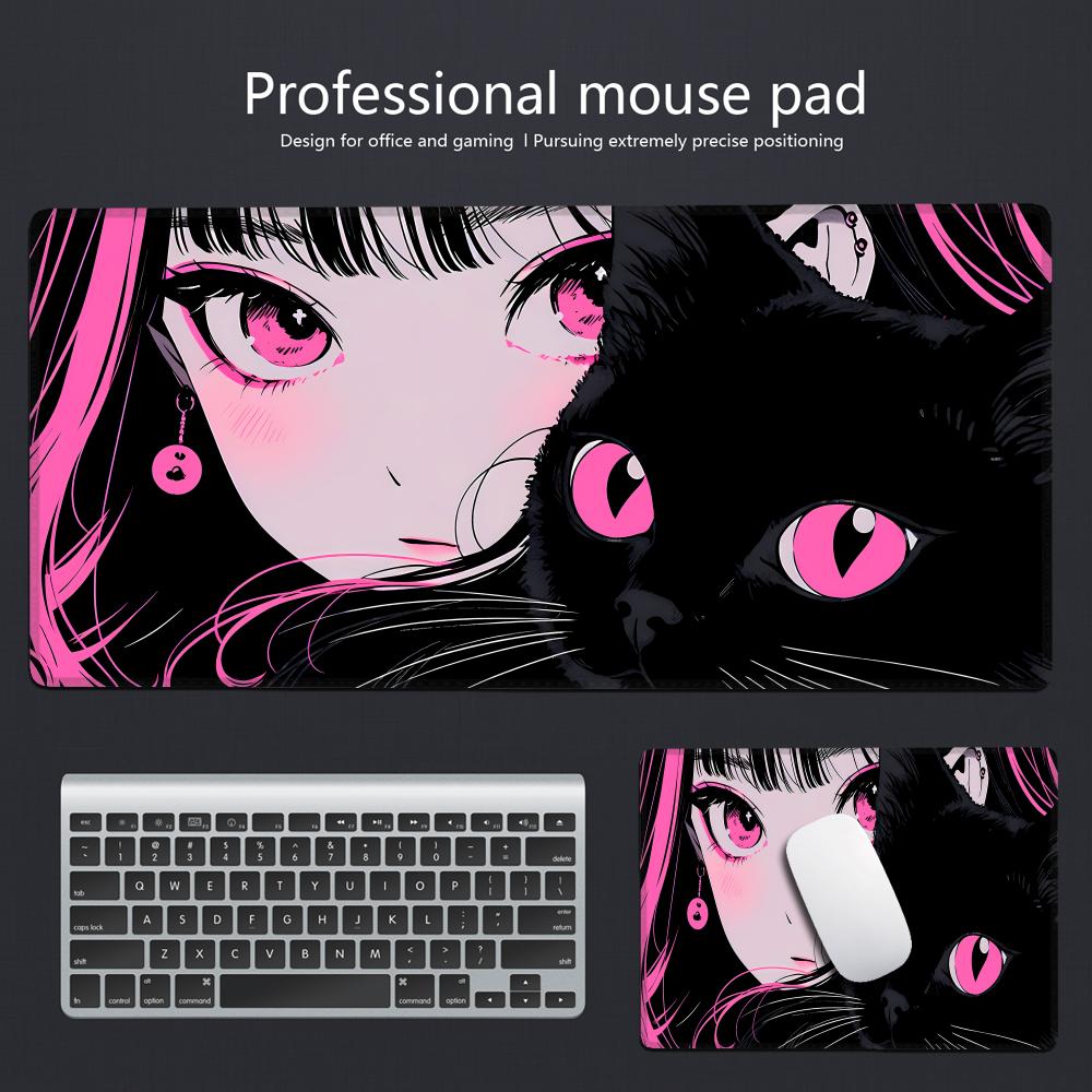 Gaming Mouse Pad Anime Black C - огляд і ціна Desk Setup Rug