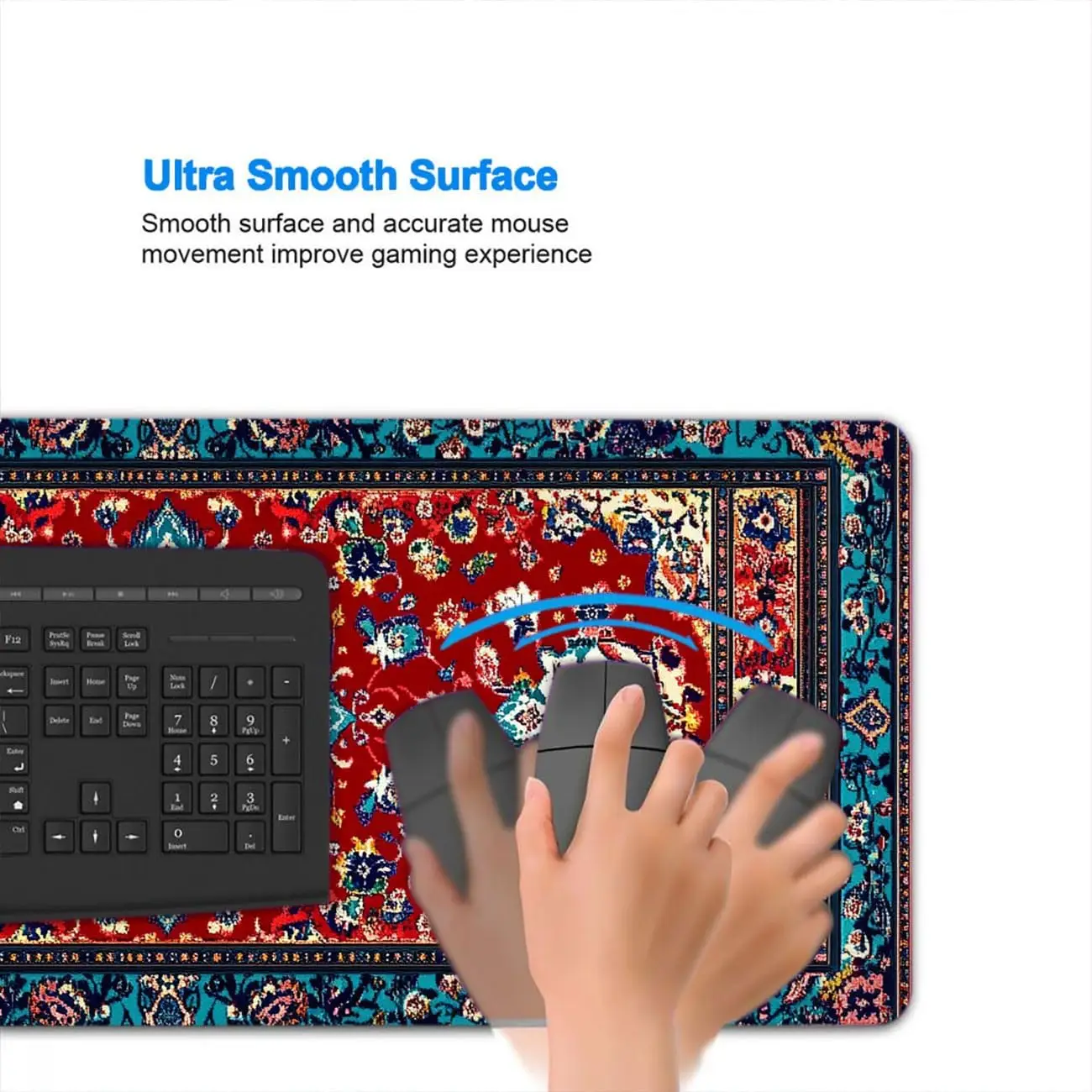 Stylish Ornate Persian Floral  - огляд і ціна Desk Setup Rug