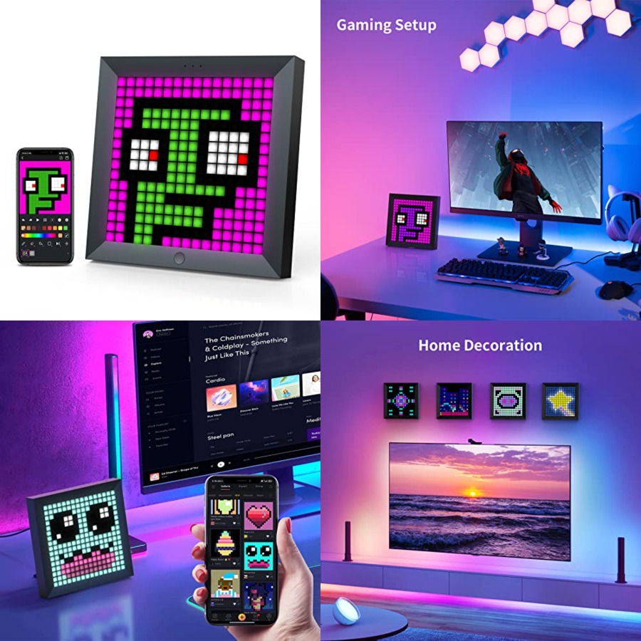 LED Light Pixel Display Panel  - огляд і ціна Desk Setup Gaming