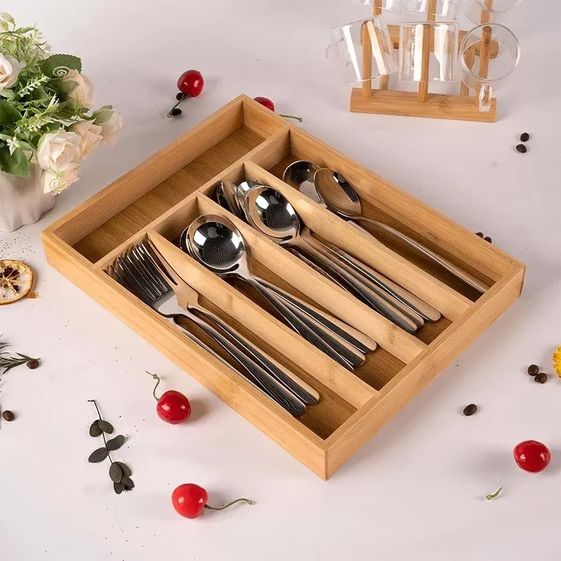 Bamboo Utensils Drawer Organiz - огляд і ціна Drawer Organizer Bamboo