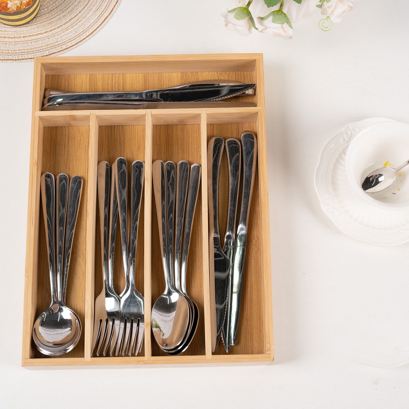 Bamboo Utensils Drawer Organiz - огляд і ціна Drawer Organizer Bamboo