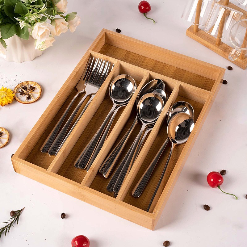 Bamboo Utensils Drawer Organiz - огляд і ціна Drawer Organizer Bamboo