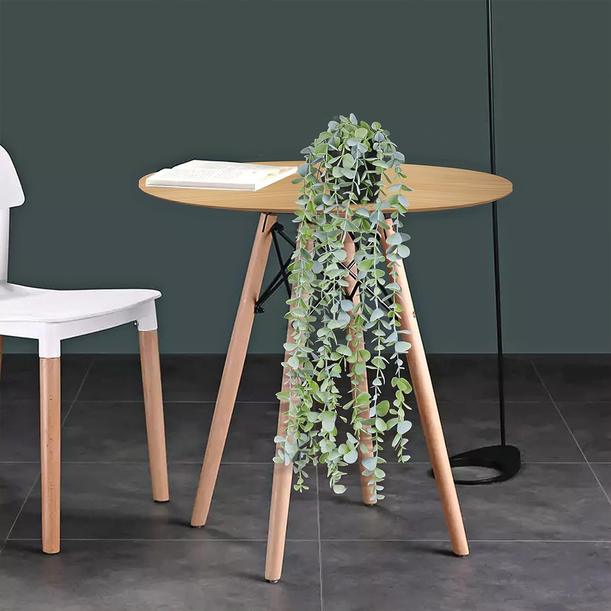 Artificial Ivy Hanging Eucalyp - огляд і ціна Desk Setup Plants
