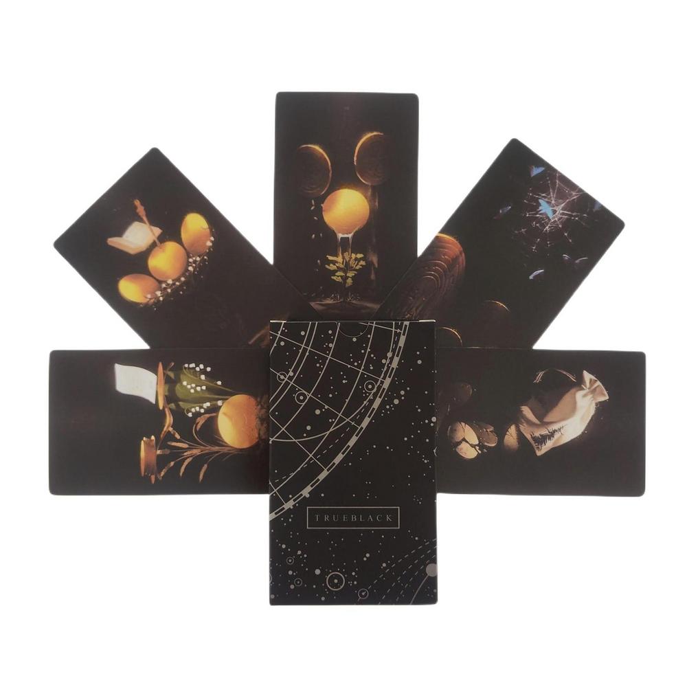 True Black Tarot Cards 78 Card - огляд і ціна Desk Setup Black
