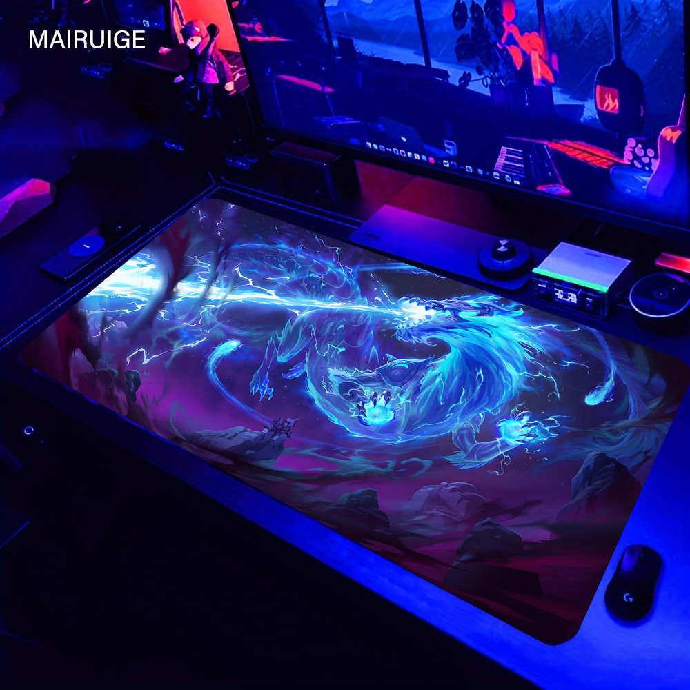 Blue Dragon Mouse Pad Speed Mo - огляд і ціна Desk Setup Rug