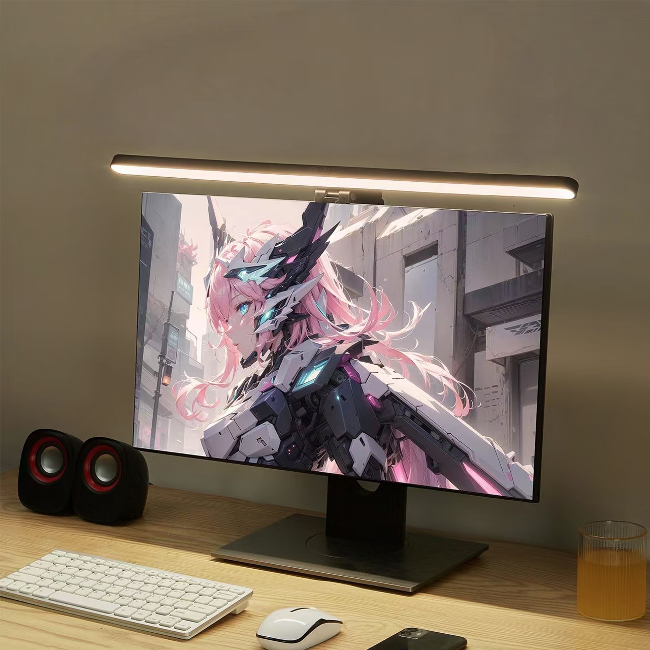 LED Monitor Light Hanging Desk - огляд і ціна Desk Setup Ideas