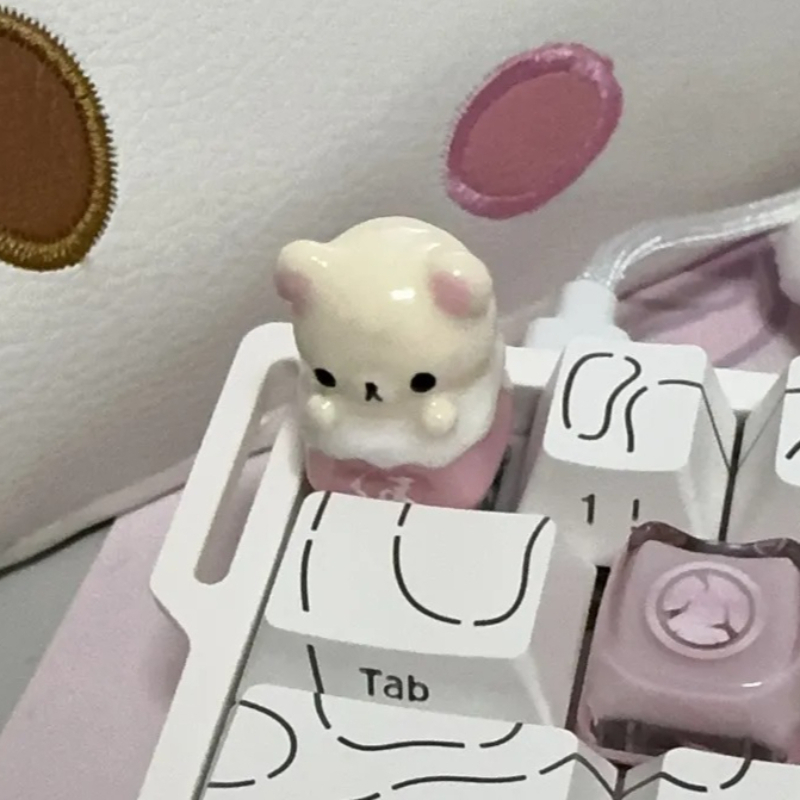 Kawaii Rilakkuma Keycaps Relax - огляд і ціна Desk Setup Editing