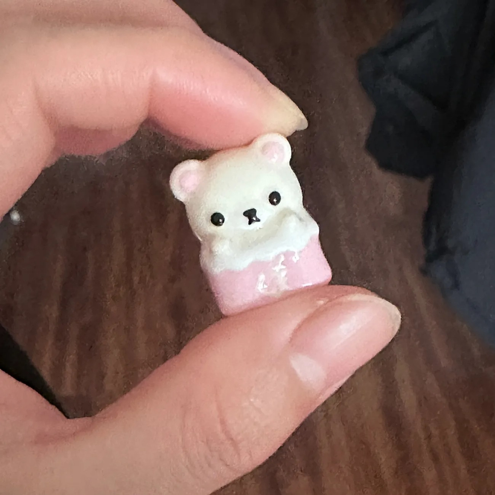 Kawaii Rilakkuma Keycaps Relax - огляд і ціна Desk Setup Editing