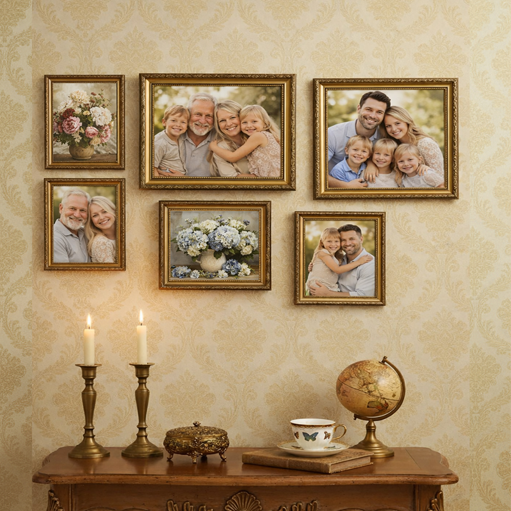 Antique Gold Photo Frame - Ava - огляд і ціна Desk Setup Photo