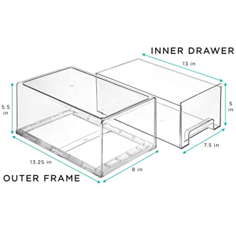 Clear Plastic Organizer Bins w - огляд і ціна Drawer Organizer Bamboo