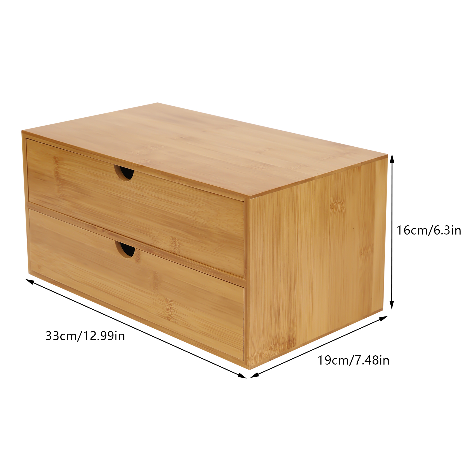 Desk Organizer, 2-Drawer Offic - огляд і ціна Drawer Organizer Bamboo