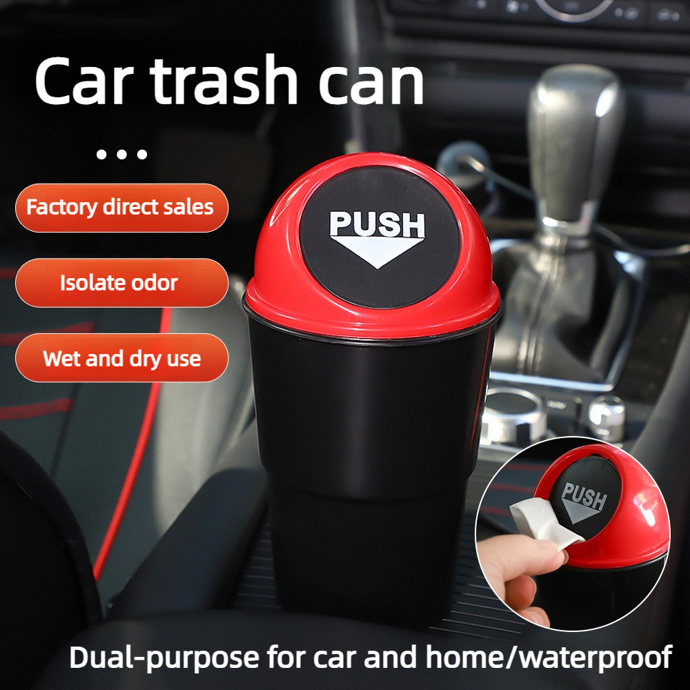 1pc Portable Car Mini Trash Ca - огляд і ціна Desk Setup Black