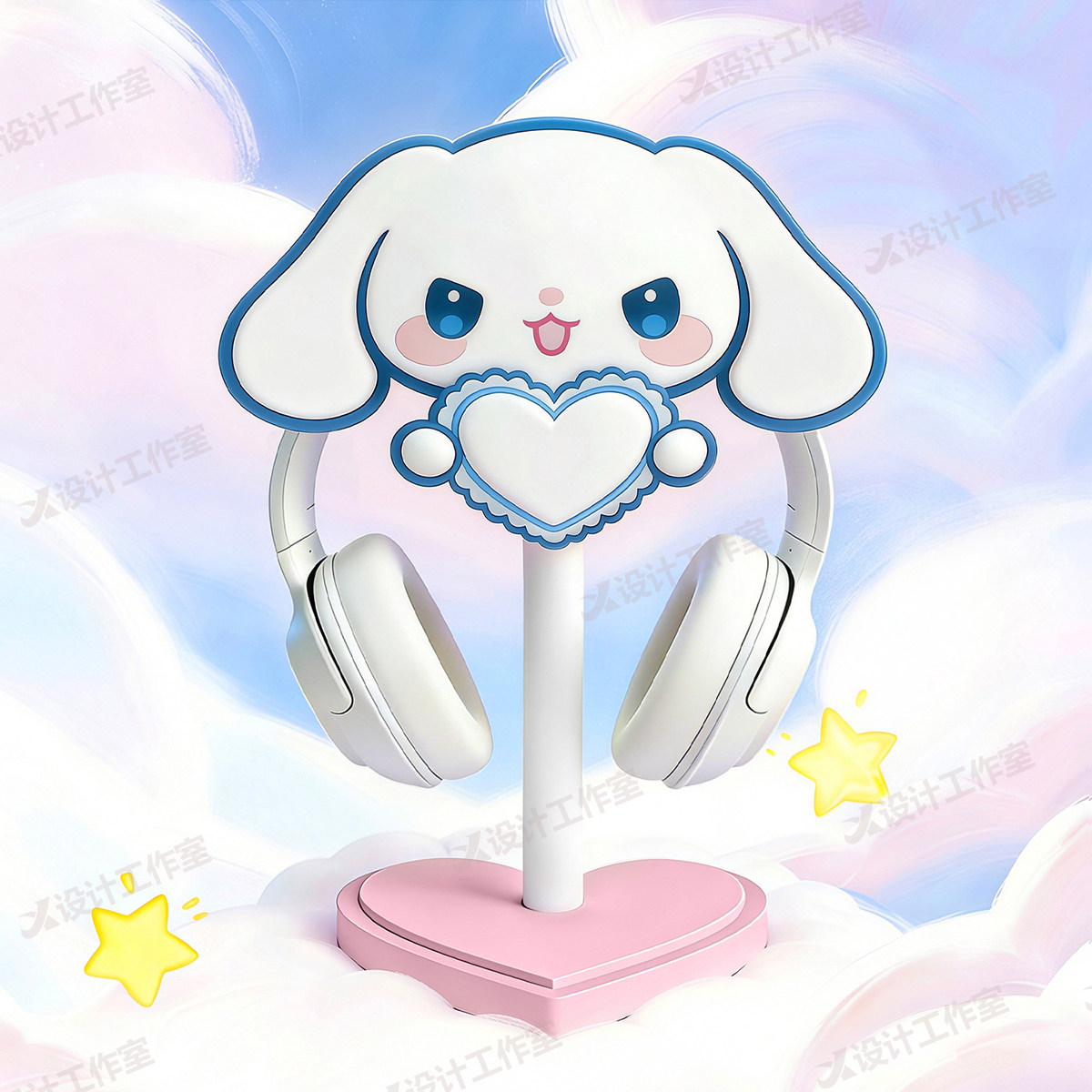 New Cinnamoroll Over Ear Headp - огляд і ціна Desk Setup Editing