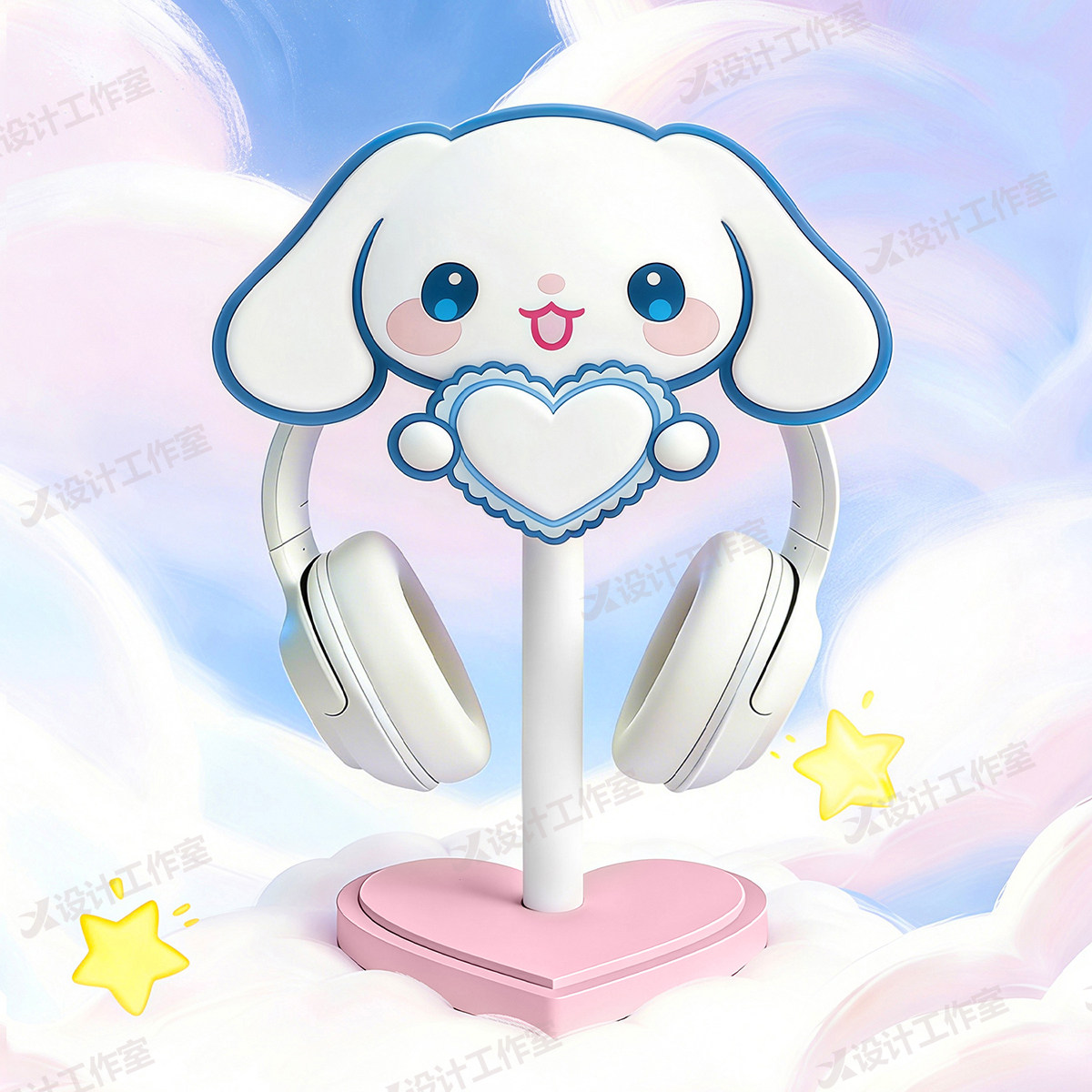 New Cinnamoroll Over Ear Headp - огляд і ціна Desk Setup Editing