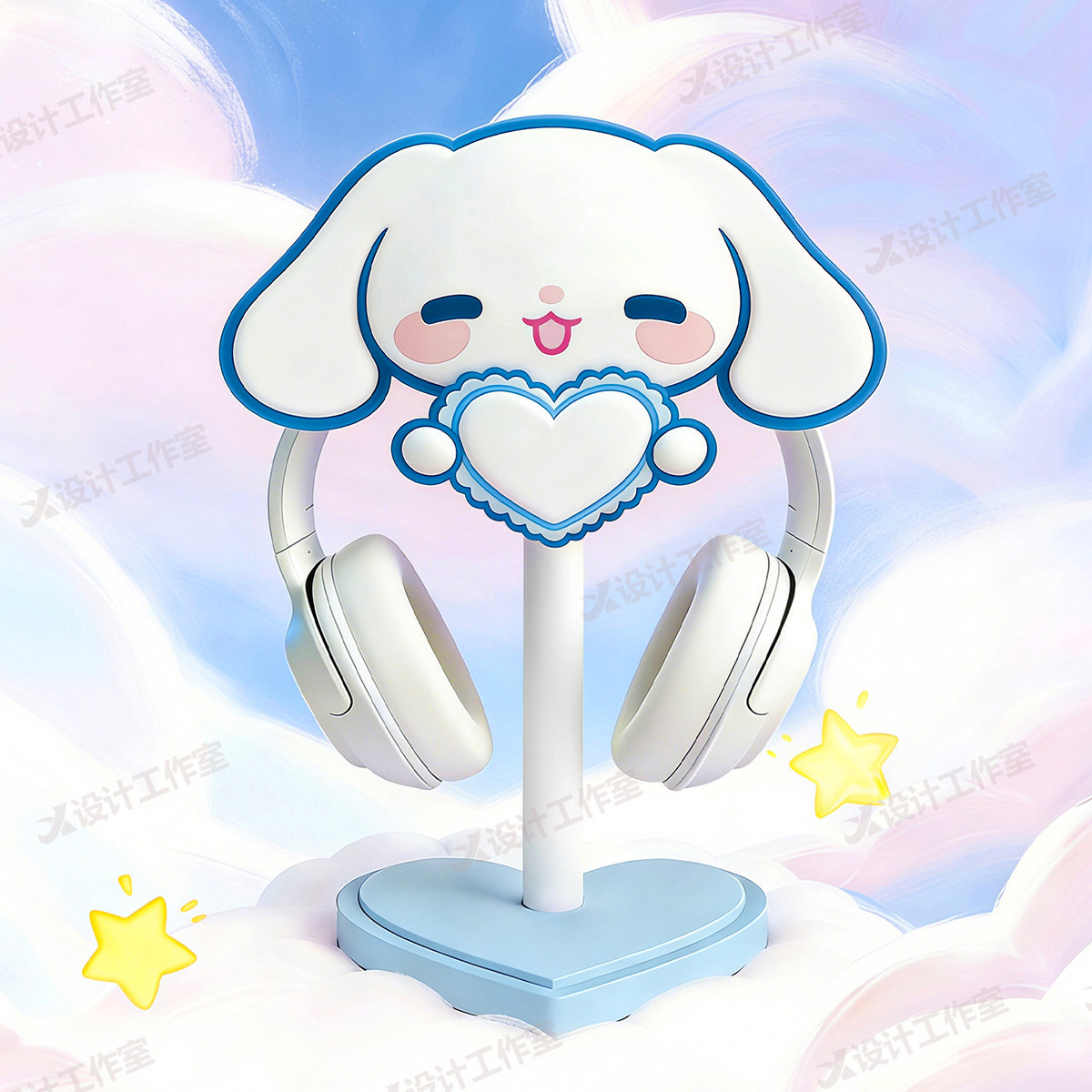 New Cinnamoroll Over Ear Headp - огляд і ціна Desk Setup Editing