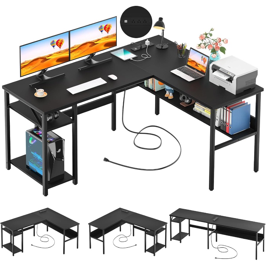 Reversible L Shaped Desk with  - огляд і ціна L Shaped Desk Setup
