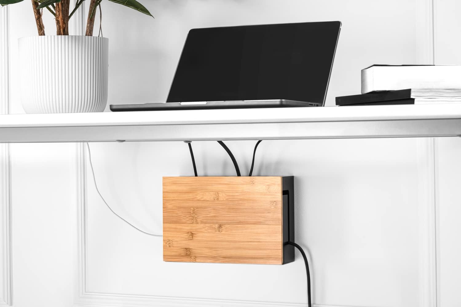 Bamboo Cable Management Box wi - огляд і ціна Drawer Organizer Bamboo