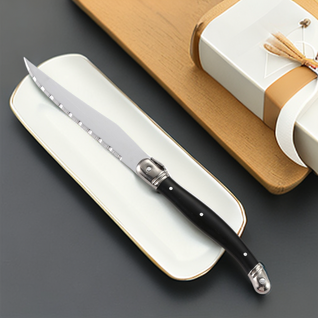 9'' Laguiole Steak Knives Set  - огляд і ціна Desk Setup Black