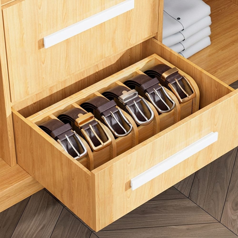 Bamboo Belt Organizer Space Sa - огляд і ціна Drawer Organizer Bamboo