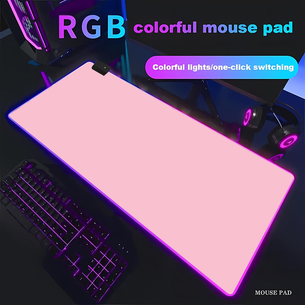 RGB HD Solid Color Gaming Mous - огляд і ціна Desk Setup Rug