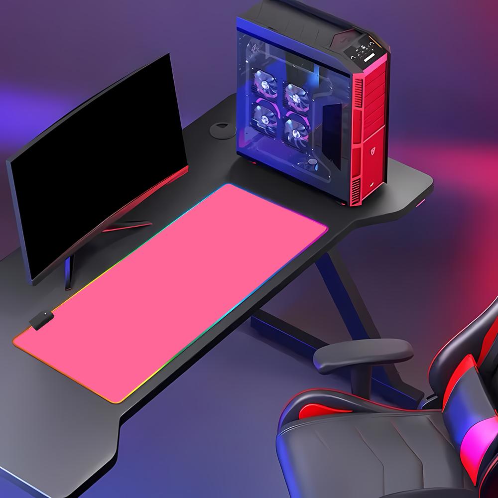 RGB HD Solid Color Gaming Mous - огляд і ціна Desk Setup Rug