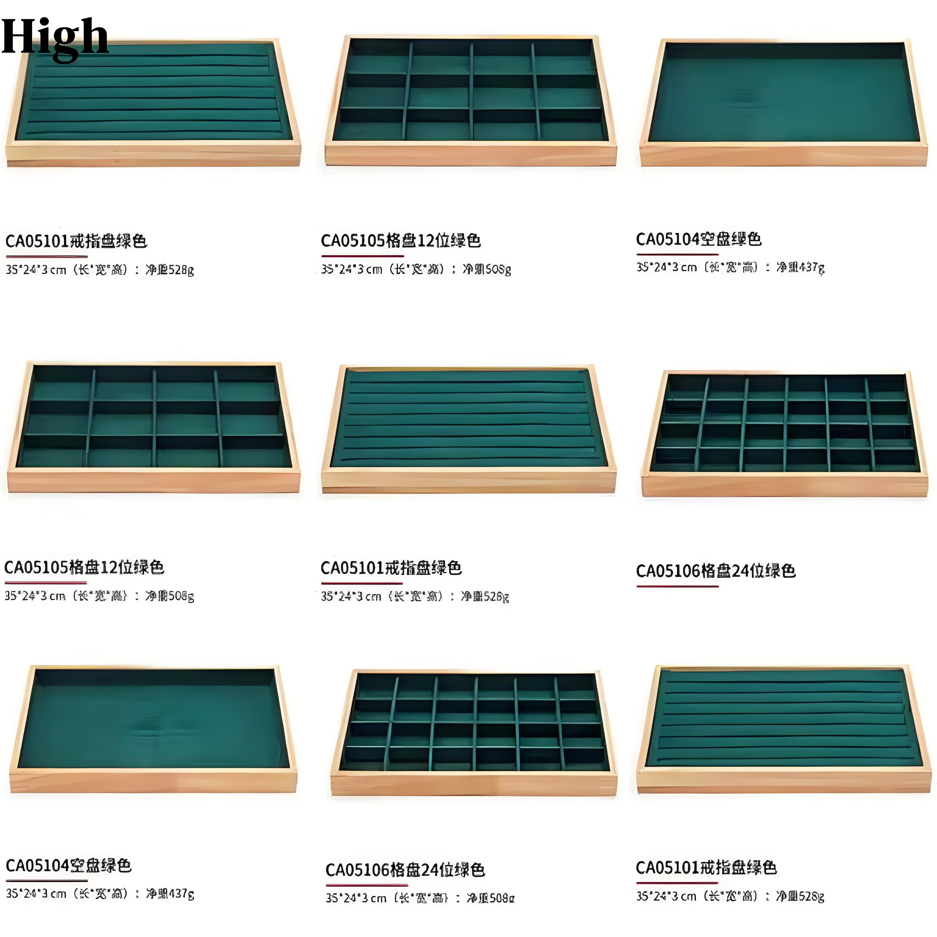 Dark Green Velvet Bamboo Jewel - огляд і ціна Drawer Organizer Bamboo