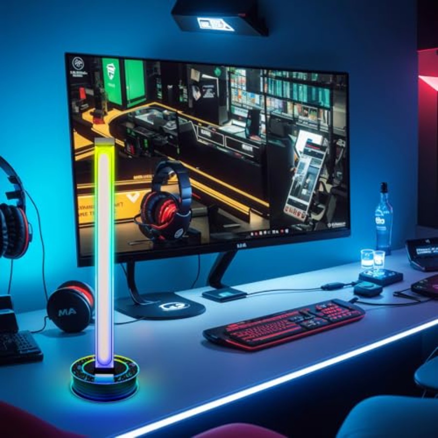 RGB Bluetooth Desk Ambient Lam - огляд і ціна Desk Setup Gaming