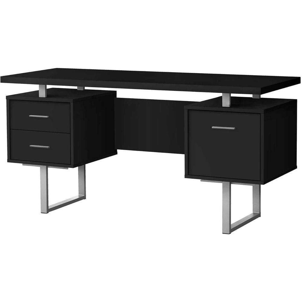 Contemporary 60 Work Desk with - огляд і ціна Desk Setup Grey