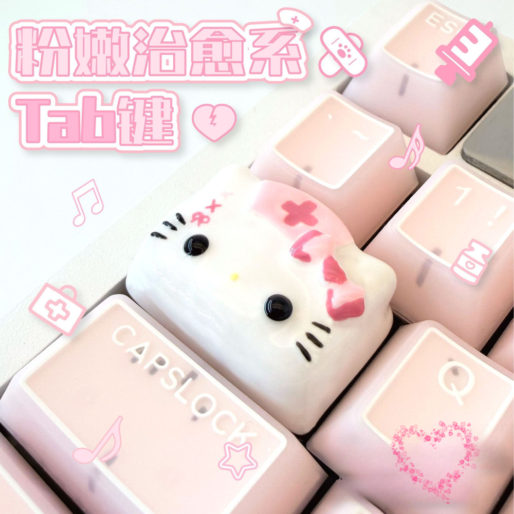 Kawaii Piano Keycaps Animal Ta - огляд і ціна Desk Setup Editing