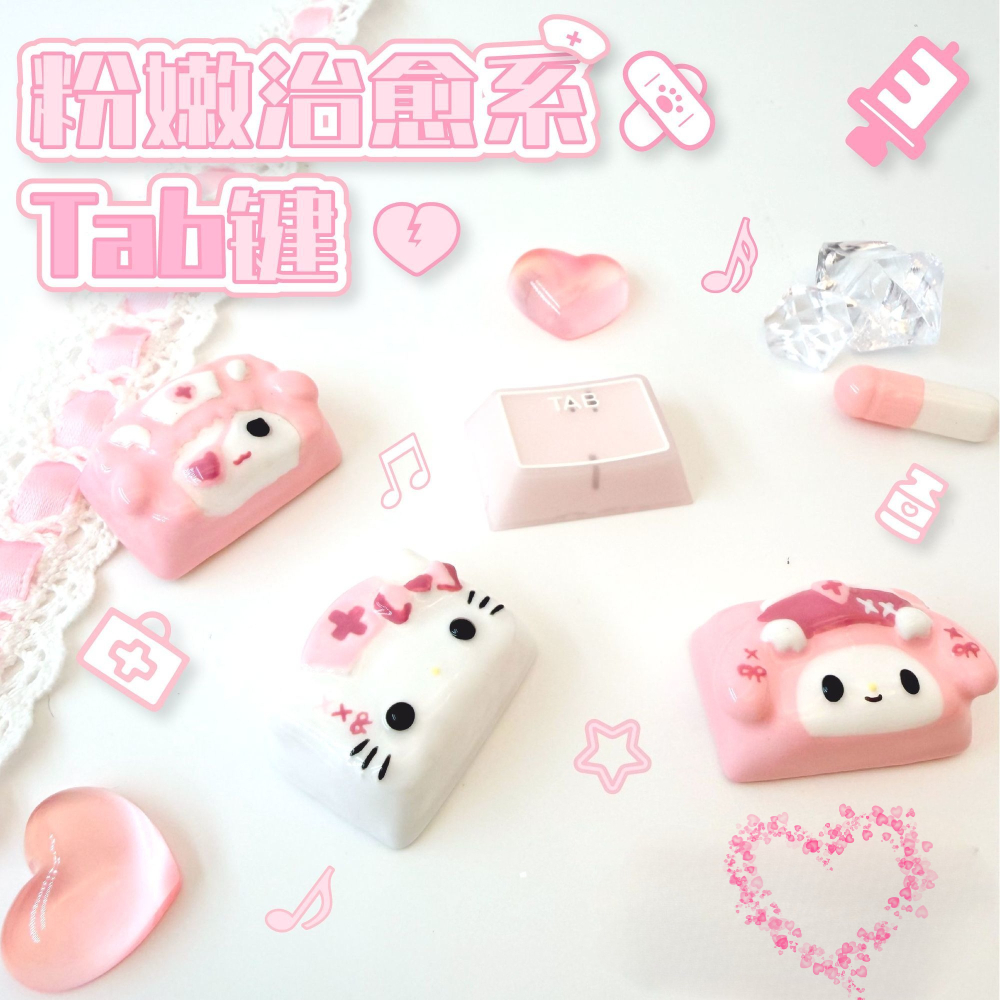 Kawaii Piano Keycaps Animal Ta - огляд і ціна Desk Setup Editing
