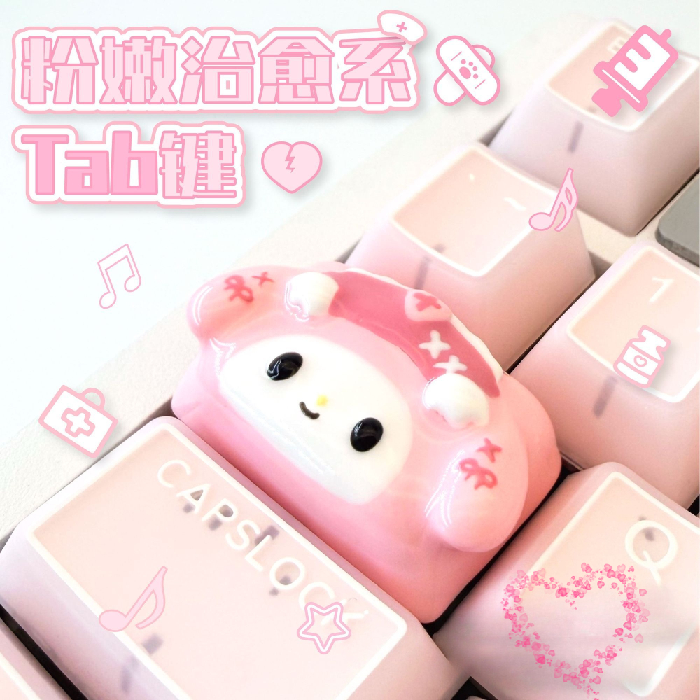 Kawaii Piano Keycaps Animal Ta - огляд і ціна Desk Setup Editing