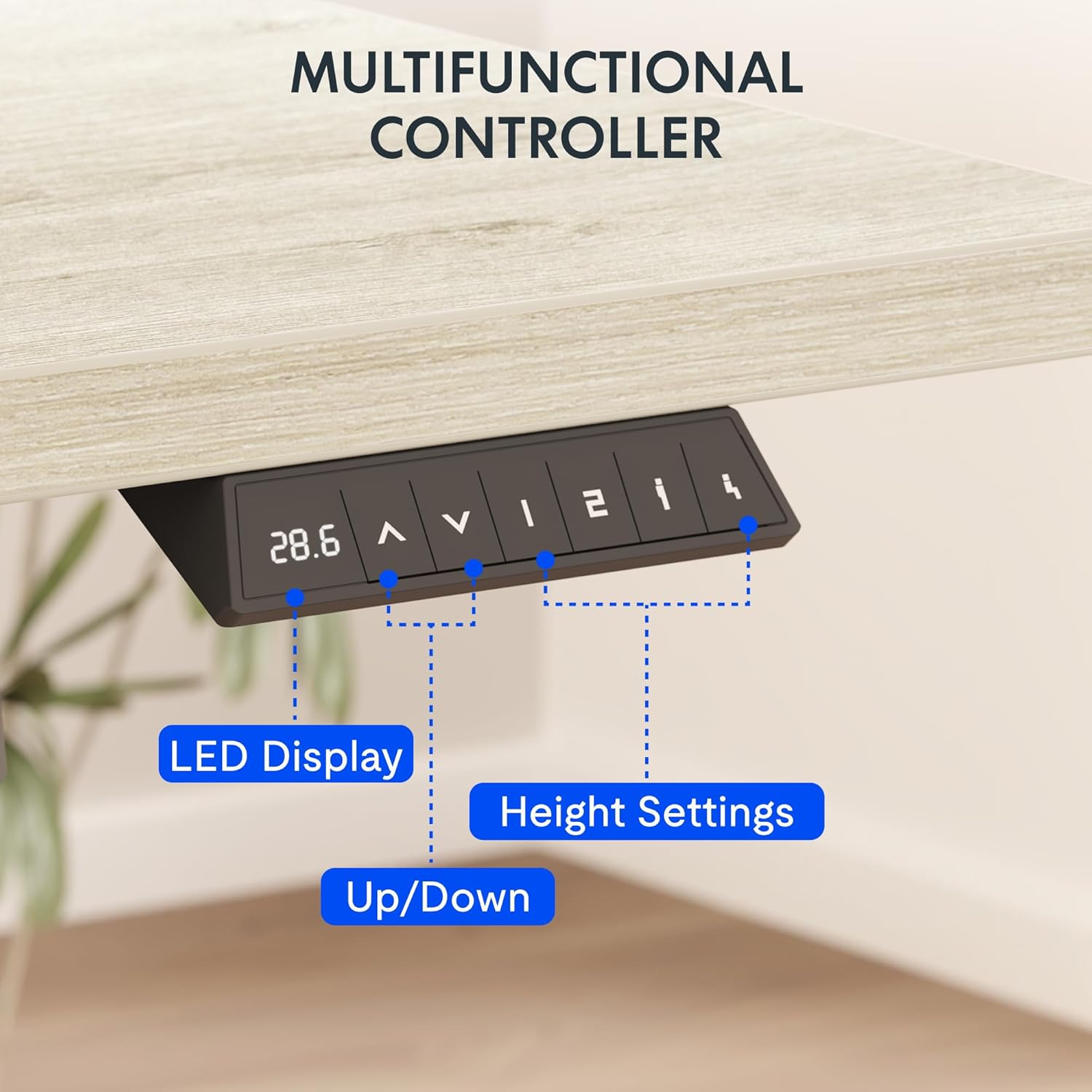 Electric Standing Desk 48x30 I - огляд і ціна Desk Setup Black