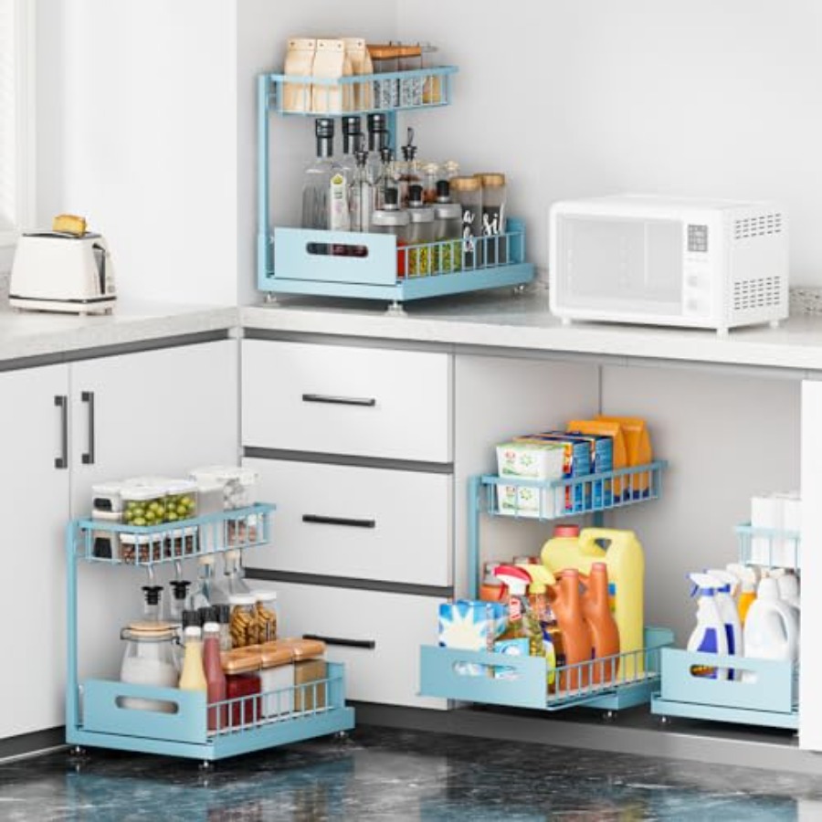 Under Sink Organizer Storage 2 - огляд і ціна Drawer Organizer Bamboo