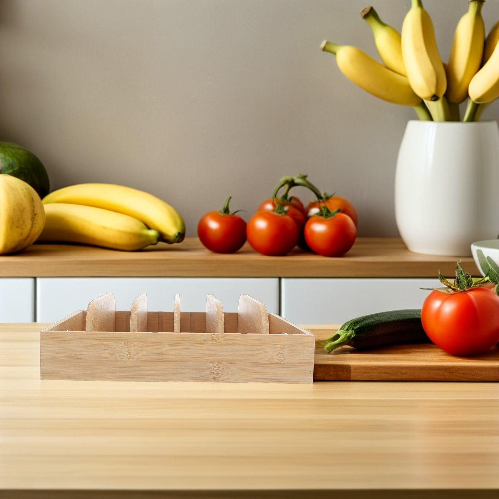Bamboo Lid Organizer for Cabin - огляд і ціна Drawer Organizer Bamboo