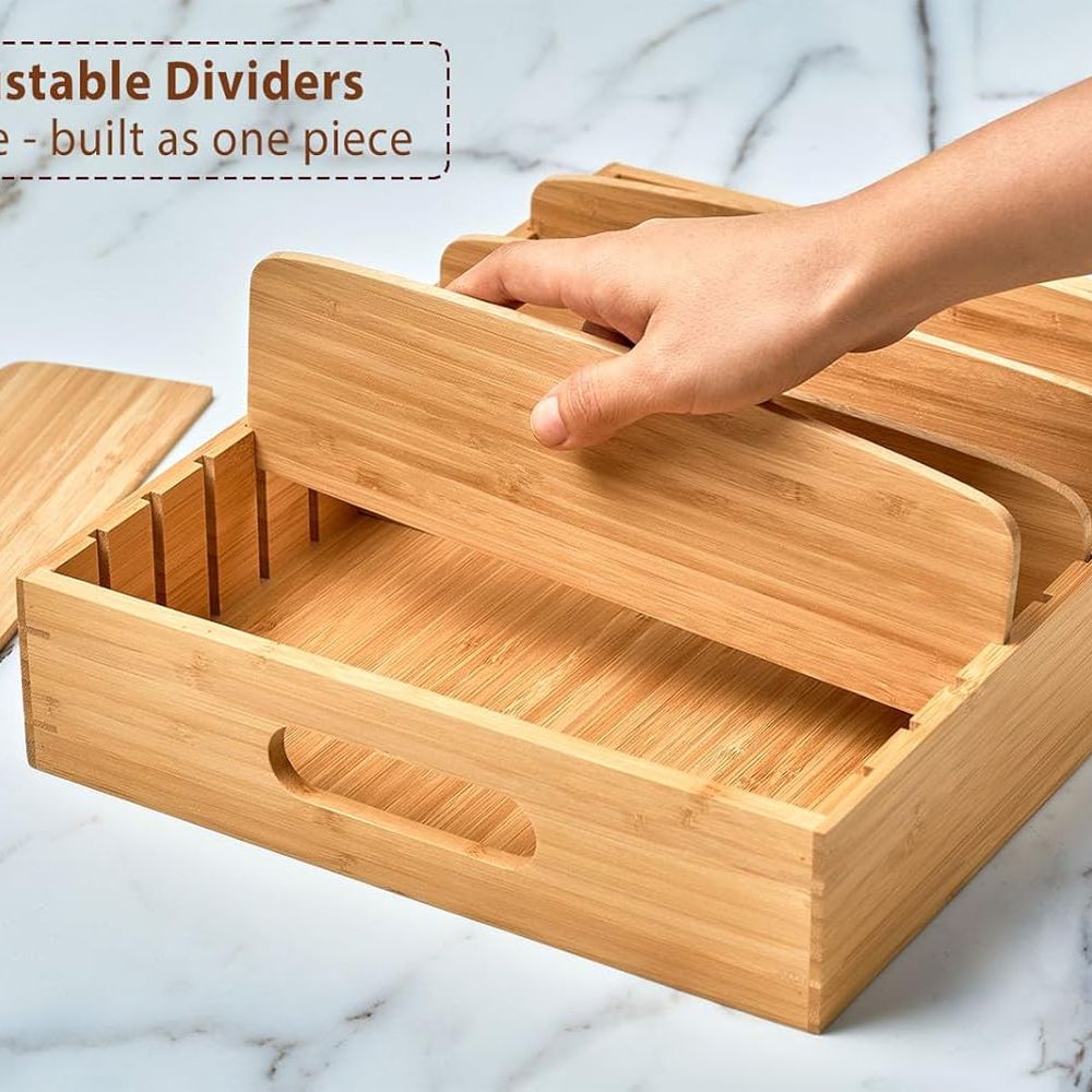Kitchen Cabinet Organizer for  - огляд і ціна Drawer Organizer Bamboo