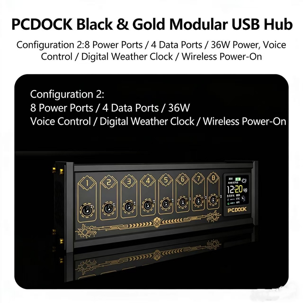 PCDOCK Block USB Desktop Power - огляд і ціна Desk Setup Ideas