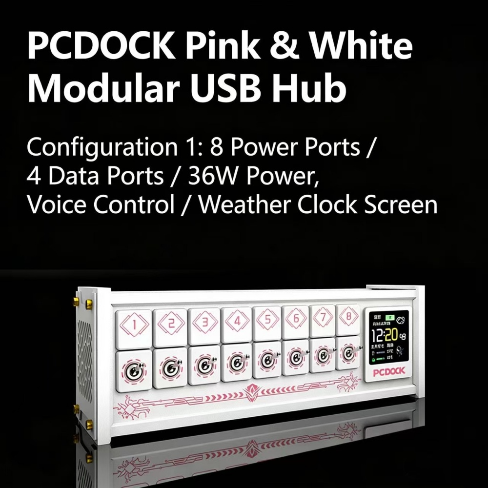 PCDOCK Block USB Desktop Power - огляд і ціна Desk Setup Ideas