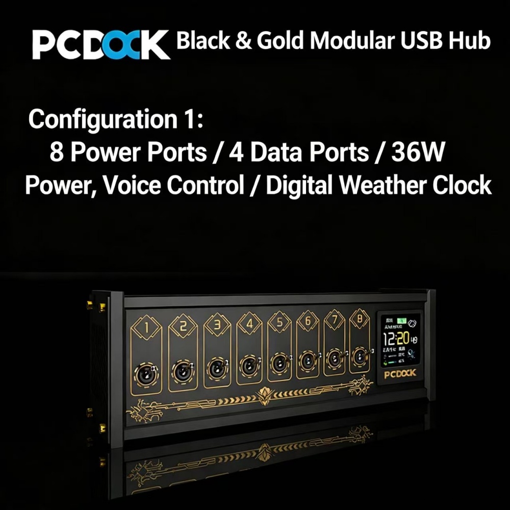 PCDOCK Block USB Desktop Power - огляд і ціна Desk Setup Ideas