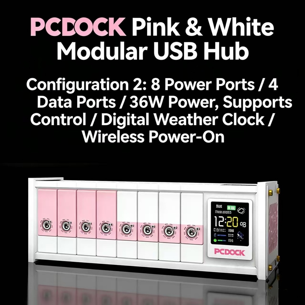 PCDOCK Block USB Desktop Power - огляд і ціна Desk Setup Ideas