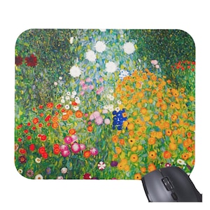 Gustav Klimt Flowers Floral Mo - огляд і ціна Desk Setup Rug