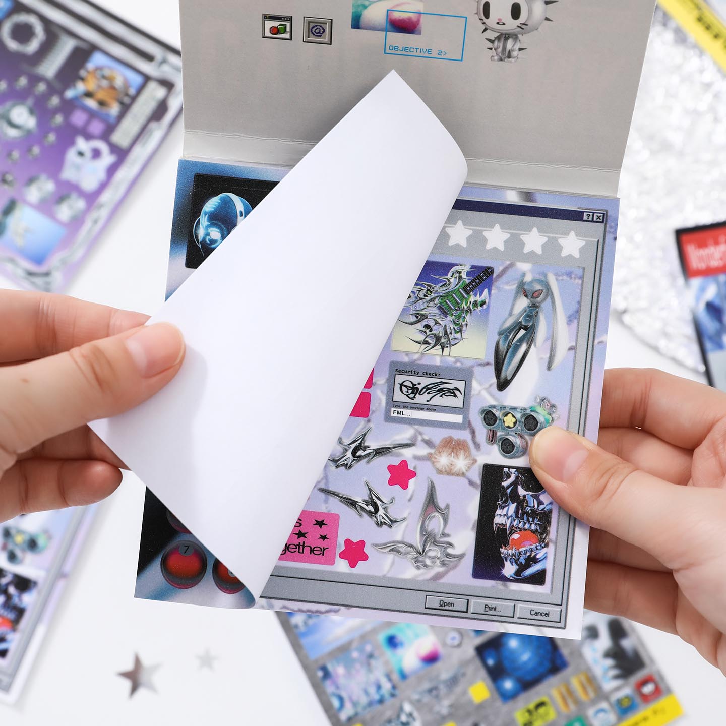 30sheets/book Sticker Book Ret - огляд і ціна Desk Setup Photo